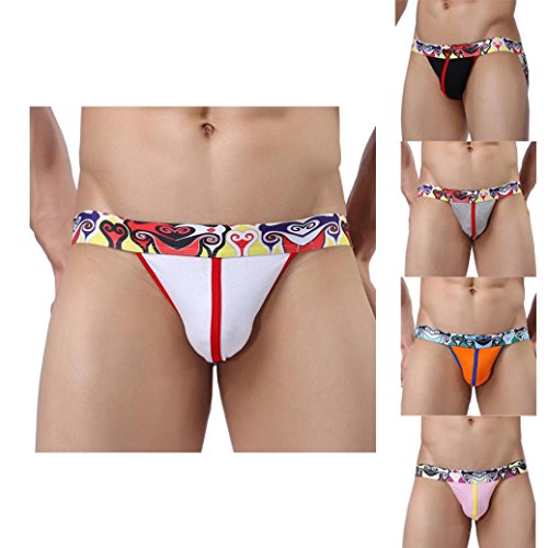 image for CieKen Men's Underwear Stretchy G-StringsSexy Thongs Jockstrap Low Ris