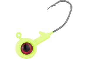Dr.Fish Crappie Jig 3D Eyes Fishing Jig Head Freshwater Crappie Trout Panfish Hook Bass Fishing Lure 1/32oz 1/16oz 1/8oz