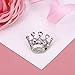 BESTOYARD Crown Brooch Pin Crystal Brooches Scarves Buckle Collar Pin Corsage Bouquet Kit Wedding Party Brooch Pin 12PCS (Silver)