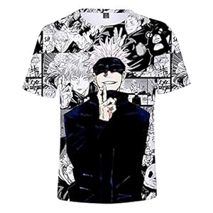 GUGU Lente en zomer anime 3D T-shirt modieus Jujutsu Kaisen T-shirt Unisex korte mouw