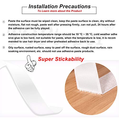 4 Feet+Adhesive+TOPtoper+Strips+White