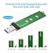 ELUTENG M.2 SSD Enclosure, Aluminium NGFF SSD to USB 3.0 Adapter, USB to M2 SATA Based B Key Solid State Drive Reader with Cap Protection, Use as Portable SSD Support M2 2230 2242 2260 2280