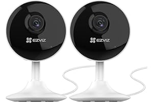 EZVIZ C1C 2 Pack Small Indoor Security Camera with Phone App, 1080P WiFi Camera, Home Secuirty Camera, 10M Night Vision, Moti