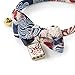 Necoichi Kabuki Charm Bow Tie Cat Collar (Navy)