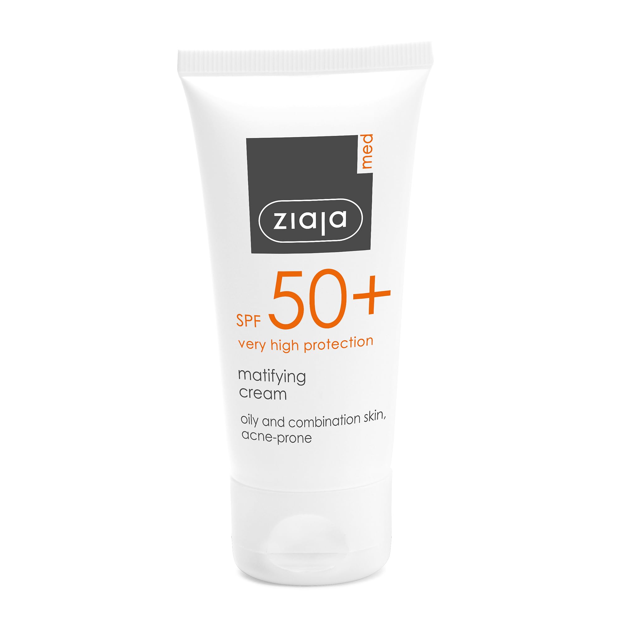 Ziaja Med Spf 50+ Matifying Cream/Oily & Combination Skin, Acne Prone 50Ml