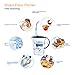 Jorlyen Water Filter Pitcher, Water Purifier Pitcher Includes 3 Filters, Water Filtration System for Elimination of Fluoride, Lead, Chlorine, Chromium, BPA, 10 Cup / 2.5L(Blue)