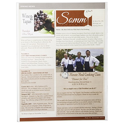 image for Clear-Ad - LHPN-8511 - Adhesive Acrylic Wall Mount Sign Holder - Plexi