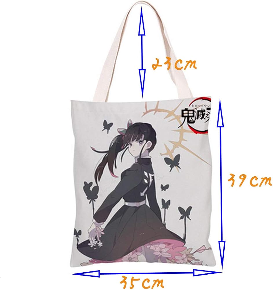 鬼滅の刃 栗花落 カナヲ きめつのやいば つゆりかなを ショルダーバッグ キャンバスバッグ