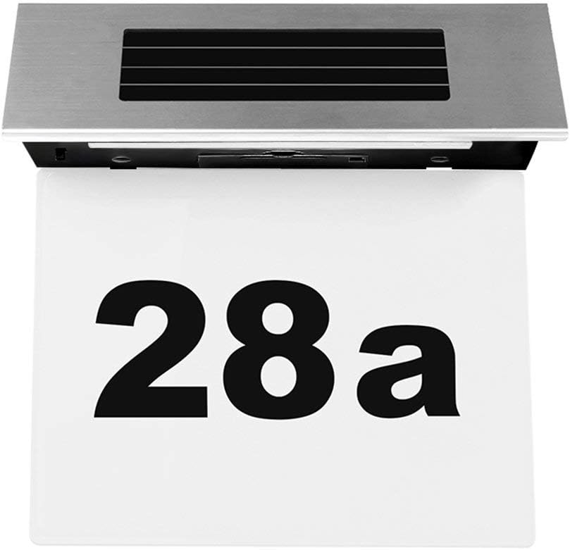 Solar Powered Address Numbers Sign, LED Solar House Number Sign Light Illuminated Solar Powered Address Numbers Sign, LED Solar House Number Sign Light Illuminated