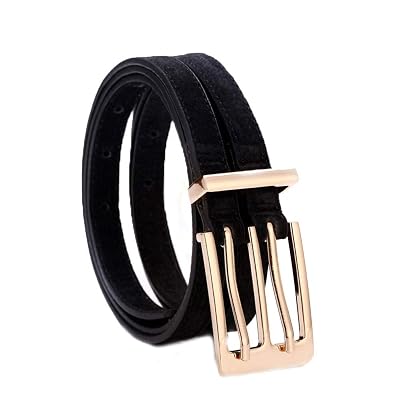 Fashion retro ladies belt double pin buckle fine Jamaica | Ubuy display picture 3