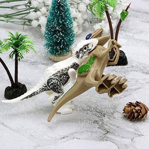 image for Wenini Dinosaur Toys, Mini Dinosaur DIY Building Blocks Action Figures