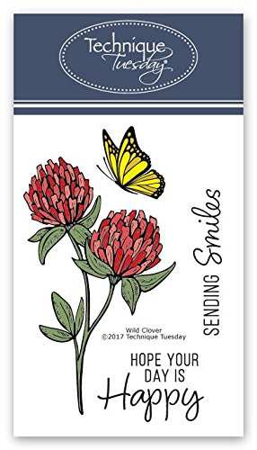 Wild Clover Clear Stamps | Flowers Rubber Stamps | Photopolymer Stamps | Card Making Supplies