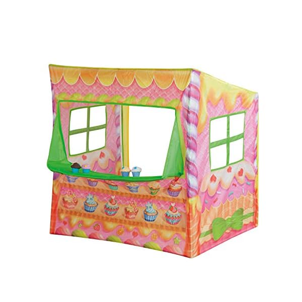 John 79806 Candyhaus Kaufladen Spielzelt mit Cupcakes, Mehrfarbig