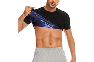 SHAPERIN Sauna Shirt for Men Weight Loss Sauna Jacket Tops Heat Trapping Sauna Suit Sweat Vest Body Shaper Gym Workout