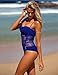 LookbookStore Women's Blue Crochet Lace Halter Straps Swimsuits Swim Bathing Suit US 4