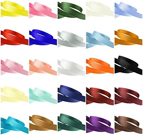 Grosgrain Ribbon - 11 Yards (10 Metres), 15mm, (5/8 inch) Wide, Black . Ribbons for Gift Wrapping, Crafting, Hair, Bows & Sewing.