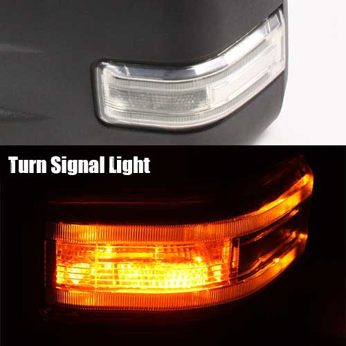 Modifystreet Power Side Towing Mirrors with Turn Signal & Heated Defrost for 2015-2016 Ford F150 (8 pin connector) models