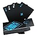 Waterproof Poker Cards Black PVC Playing Cards Set Professional Poker Poker Deck Plastic Poker for Your Poker Pleasure (HOT)