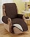 Elaine Karen Deluxe Reversible Recliner Furniture Protector, Coffee/Tan 80