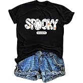 Halloween Shirts for Women Spooky Season Shirt Halloween Horror Nights Outfits Girls Will Be Girls Tshirt 2025