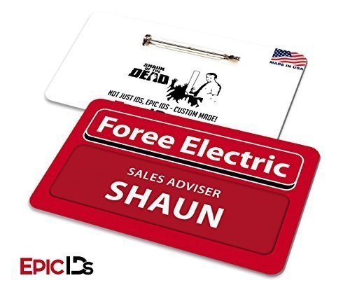 Shaun of the Dead Foree Electric Name Badge w/Bar Pin (Clean Variant)