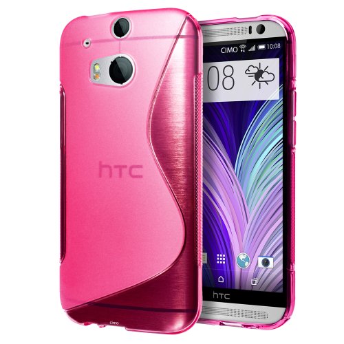Cimo [FLEX GEL] HTC One M8 Case Premium TPU Ultra Slim Fit Cover for The All New HTC One / HTC One 2 / HTC One 2014 (2014) - Pink