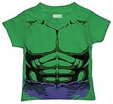 Marvel Toddler Boys' Hulk T-Shirt, Purple Shorts Kelly Green, 4T
