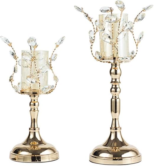 Amazon Com Candleholders Crystal Tealight Candlesticks Coffee