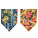 Dog Bandana with Hawaii Style - 2 Pack Triangle Dog Head Scarf Holiday Bandana Accessories for Small to Large Pet