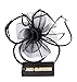 Fascinator Hat with Headband for Women Lady Black