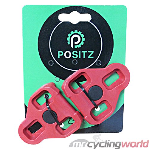 Positz ARC10 Look Keo Road Cleats - 7deg Float Red