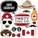 Big Dot of Happiness Canada Day - Photo Booth Props Kit - 20 Count