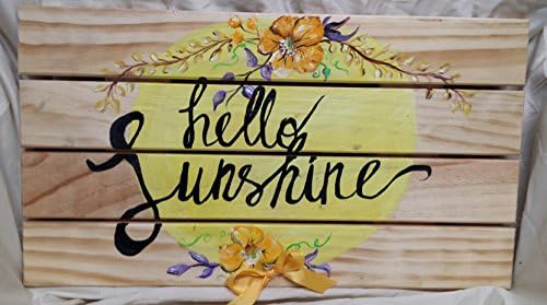 Hello Sunshine Palette Style Wood Sign