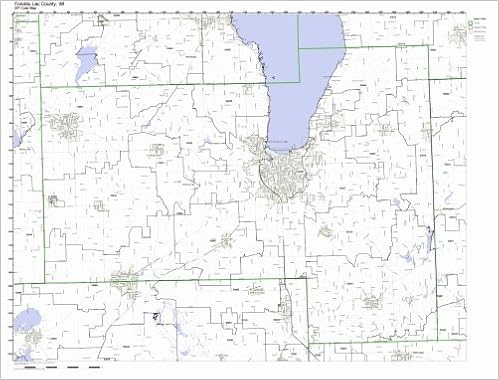 Fond Du Lac Zip Code Map Fond Du Lac County, Wisconsin Wi Zip Code Map Not Laminated: Office Products