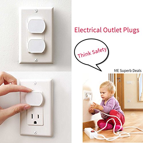 40 Count Premium Quality Childproof Outlet Covers â€“ VALUE PACK â€“ New & Improved Plastic Baby Proofing Caps â€“ Durable & Steady â€“ Pack Of 40 Plugs