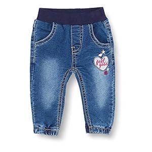 SALT AND PEPPER baby-meisjes spijkerbroek Jeans Cosy Friends Badge