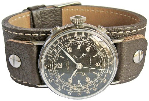 Fluco Vigo 20mm Riveted Brown Leather Watch Strap