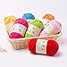 preliked Hand-Knit Woven Thread Thick Basket Blanket Braided DIY Crochet Cloth Fancy Yarn (Grey)