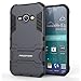 PASONOMI J1 Ace Case, [Slim Fit] [Kickstand Feature] Hybrid Dual Layer Armor Defender Full Body Protective Case Cover for Samsung Galaxy J1 Ace (J110M) 4.3 inch 2015 (Dark Blue)