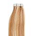 Tape in Hair Extensions Human Hair 20 inch 50g/pack 20pcs Seamless Skin Weft Remy Straight Hair P27/613# Strawberry Blonde