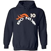Bo Nix Denver Old School Logo Hooded Sweatshirt Hoodie