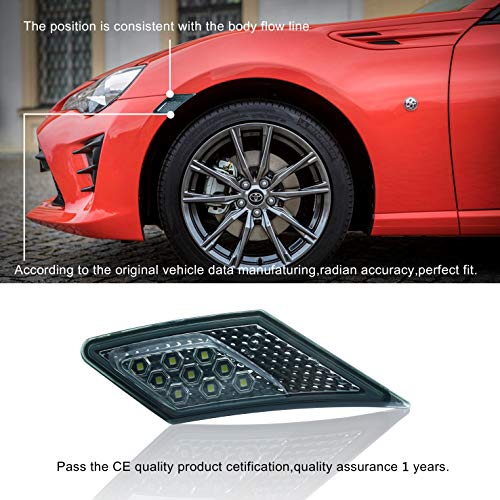 OEM SMD Led Technology ECE Side Marker Lamp For 2012-2019 TOYOTA 86 / GT86 / SUBARU BRZ/Scion FR-S (Smoke Lens With White Light)
