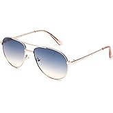 Exclusive Viva Women's Sunglasses, Gold/Gradient Blue