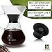 Chemex Pour Over Coffee Lid – Made by ParkBrew Coffee Co. and Fits Chemex 6, 8, and 10 Cup PourOver Coffee Carafe, Bodum, Bean Envy, Coffee Gator, and Other Classic Pour Over Coffee Makers or Drippers