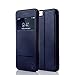 Nouske Smart Touch Case S-View Window Flip Cover/Magnetic Closure/Stand/TPU bumper/360 Protection for 5.5 inch iPhone 6 Plus/iPhone 6S Plus, Navy Blue