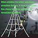 HYRIXDIRECT Halloween Spider Web Spider Decoration Triangular Mega Wed with Stretch Cobweb Set Outdoor Halloween Decorations Party Yard Decor