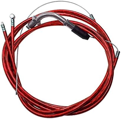 NORTHTIGER New Red Clutch Cable Throttle Cable Kit for 49cc 60cc 80cc Motorized Bike