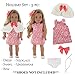 PZAS Toys 4 Outfit Set, Compatible with All 18 Inch Doll Clothes