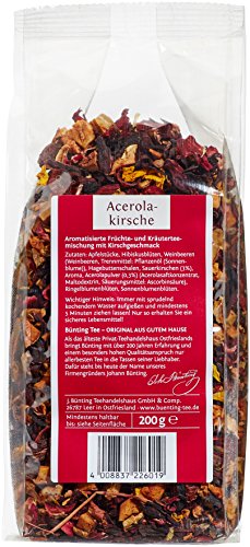 Bünting Tee Acerola-Kirsche 6er Pack â loser Früchtetee â 6 x 200g – Bild 3