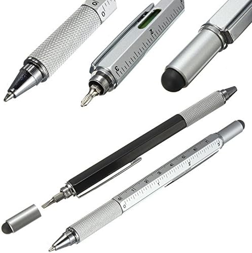 Designeez™ Blue Ballpoint Pen 1pcs/lot Screwdriver Ruler Spirit Level with a top With Free LED